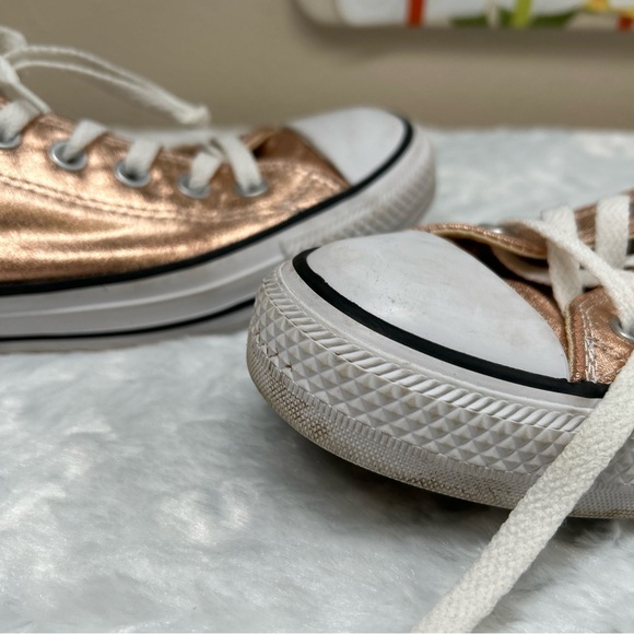 Converse Low Tops Metallic Sunset 154037F M6 W8 EU39 Rose Gold Sneakers Lace Up - Picture 5 of 6